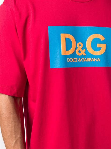 dolce & gabbana playera roja hombre